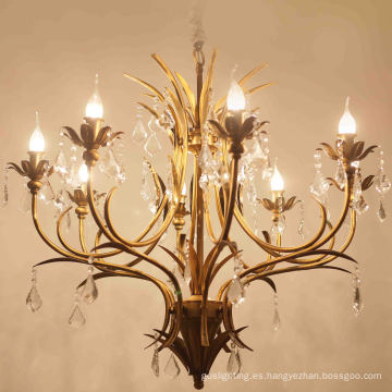 Lámpara de metal de hierro cristal de luz para la decoración de la casa (SL2222-8)
